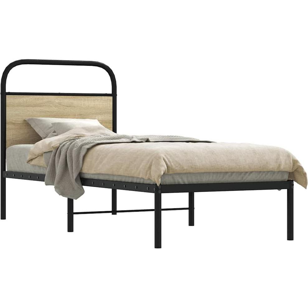 VidaXL, Bett, Bettgestell ohne Matratze (75 x 190 cm)