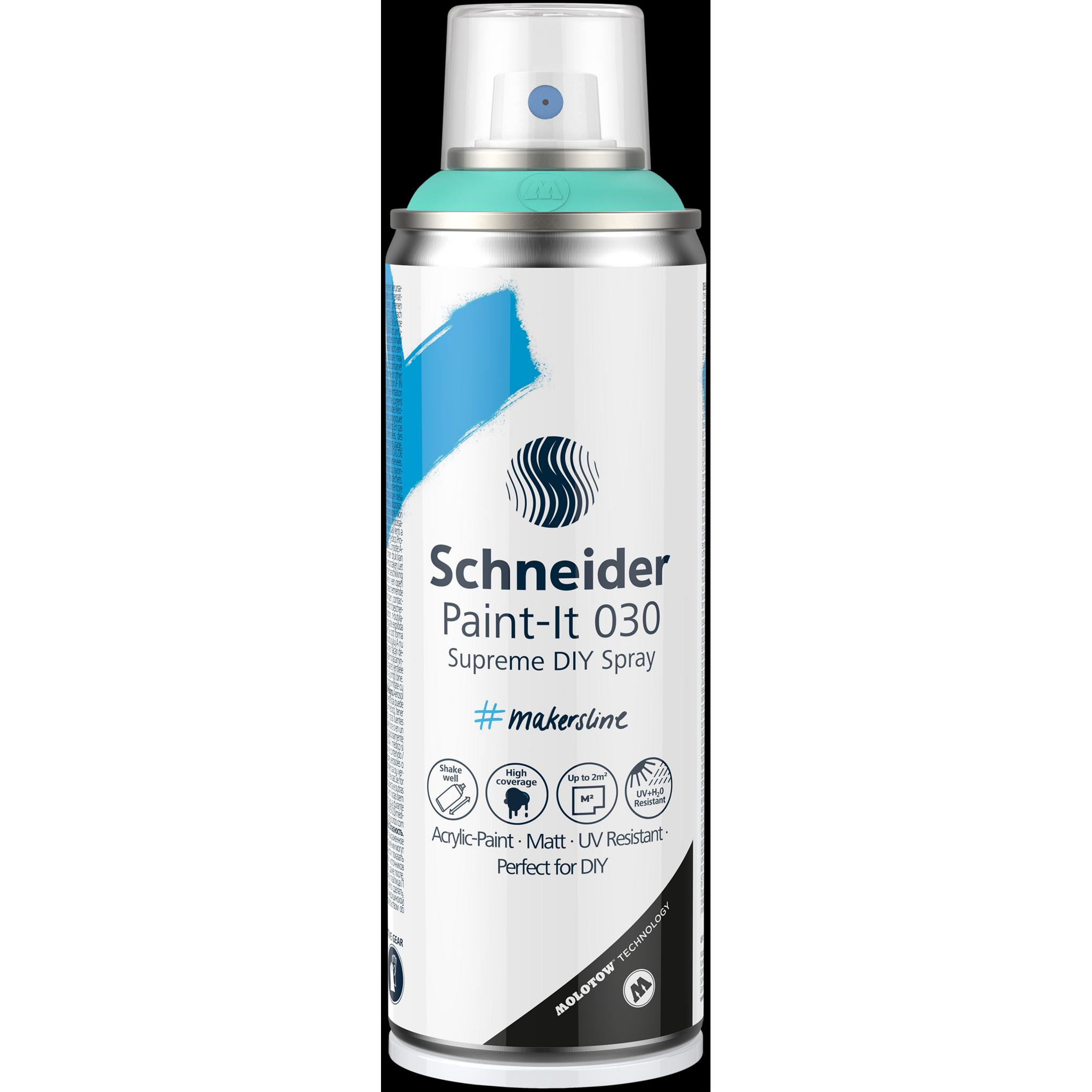 Schneider, Künstlerfarbe + Bastelfarbe, Paint-It 030 ML03050034 Acrylfarbe Türkis 200 ml (Turquoise, 200 ml)