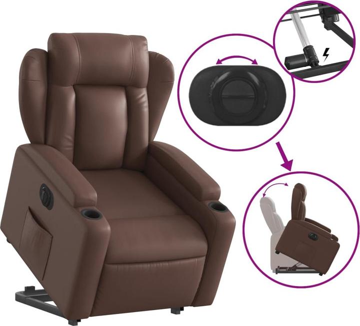 Image du produit vidaXL Relaxsessel mit Aufstehhilfe