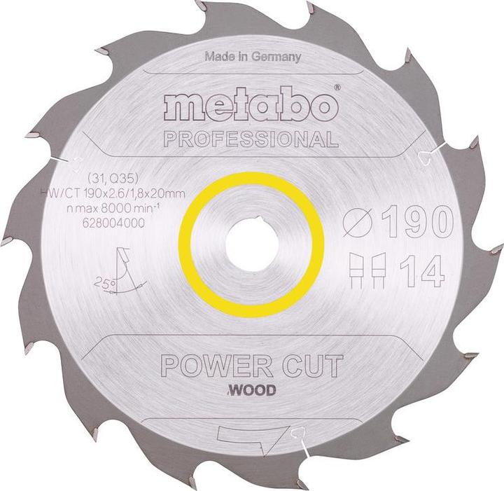 Actual product image Metabo Circular saw blade HW/CT90x20x26