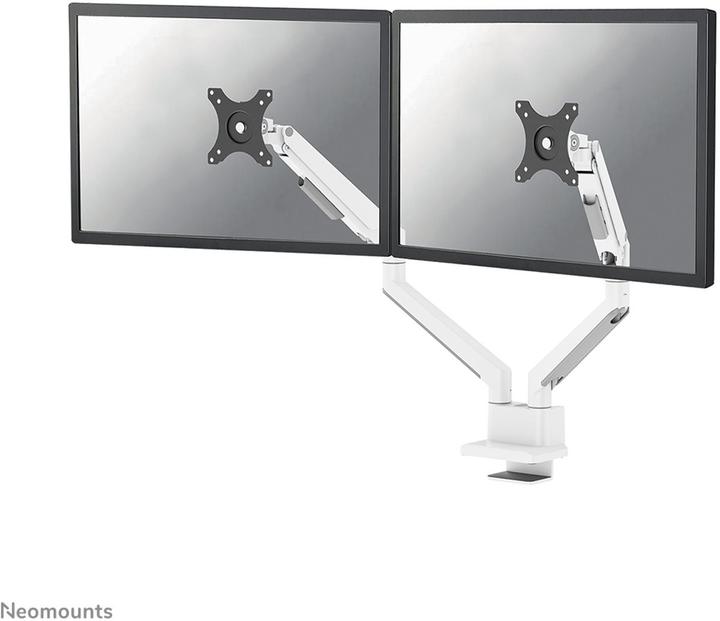 Produktbild Neomounts Tischhalterung duo 100x100 9kg/17-32"/wei?/voll beweglich (Tisch, 35", 9 kg)