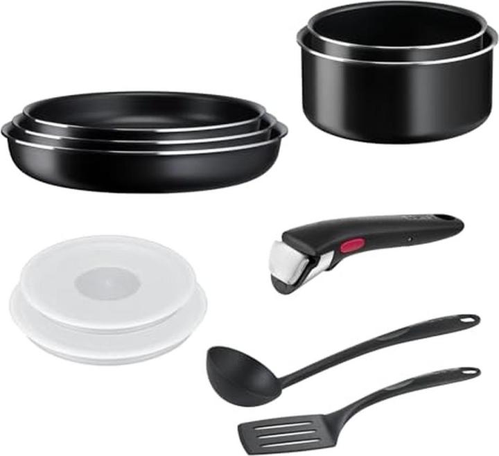 Actual product image Tefal Nonstick Cookware Set with Removable Handle and Accessories (Frying pan, Pot)