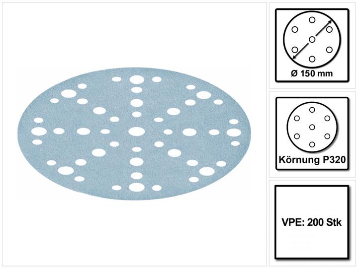 Actual product image Festool STF D150/48 Disques abrasifs Granat P320 150 mm - pour RO 150, ES 150, ETS 150, ETS EC 150 (P320)