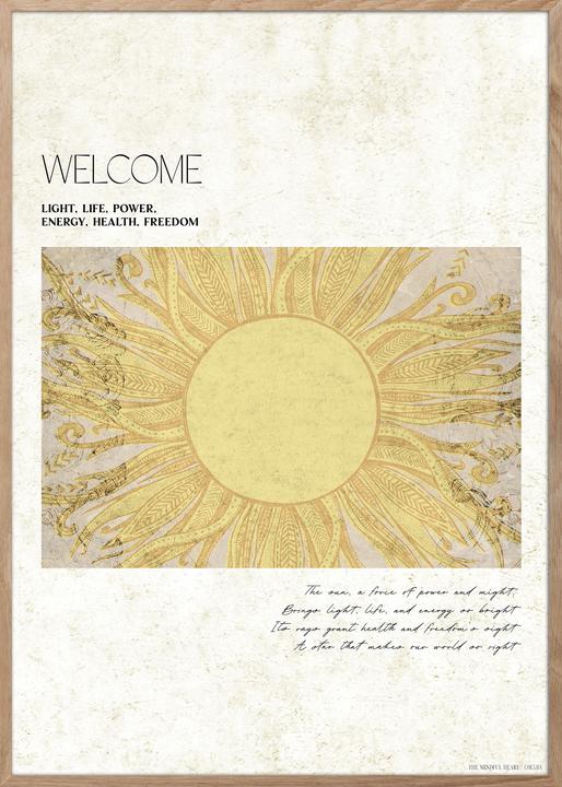 ChiCura Poster Welcome Sun