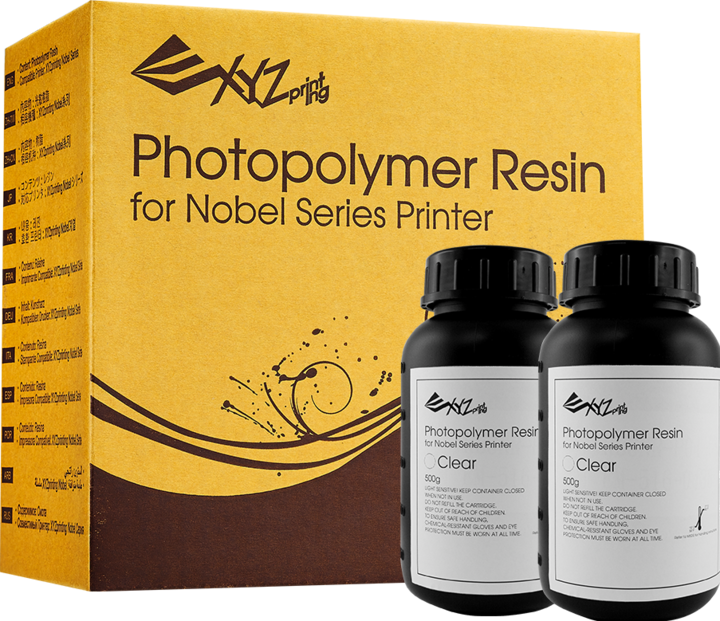 Actual product image XYZprinting Resin for Nobel 1.0 (2x 500ml) (Transparent, 500 g)