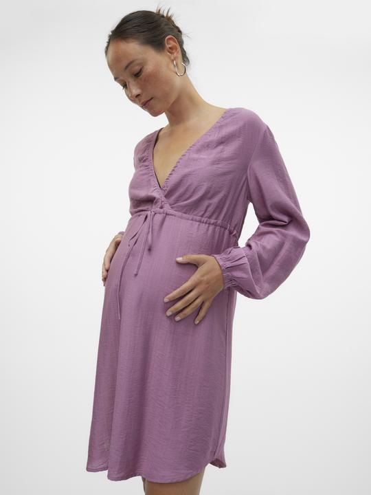 Immagine prodotto Mamalicious Vestibilità regolare Scollo a V Polsini elasticizzati Abito corto (M)