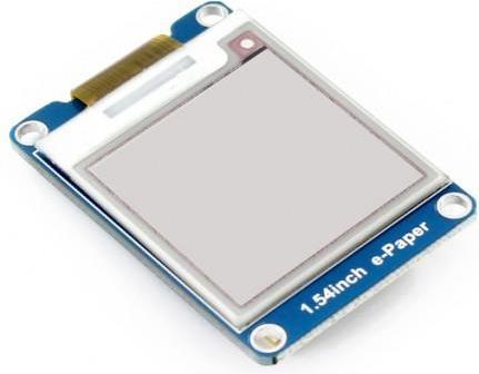 Actual product image WaveShare 1.54 200×200 ePaper Display Modul mit SPI Interface, dreifarbig (rot, schwarz, weiss)