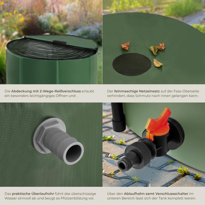 Image du produit tectake Récupérateur d’eau de pluie (380 l)