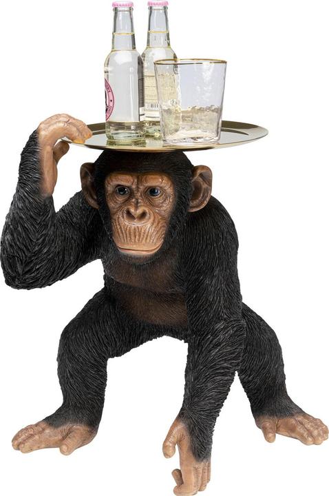 Actual product image Kare Design Decorative figure Butler Playing Chimp Black 52cm