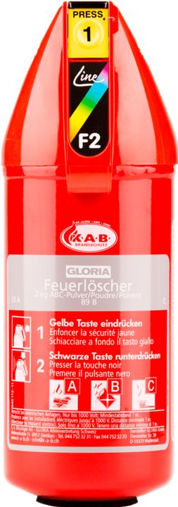 Actual product image Gloria Powder fire extinguisher (A, B, C)