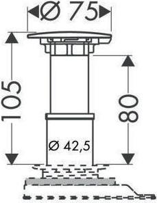 Produktbild hansgrohe HG Fertigset STAROLIFT '52 Ablaufgarnitur weiss