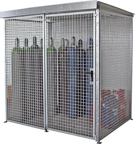Produktbild eurokraft pro Gasflaschen-Gittercontainer