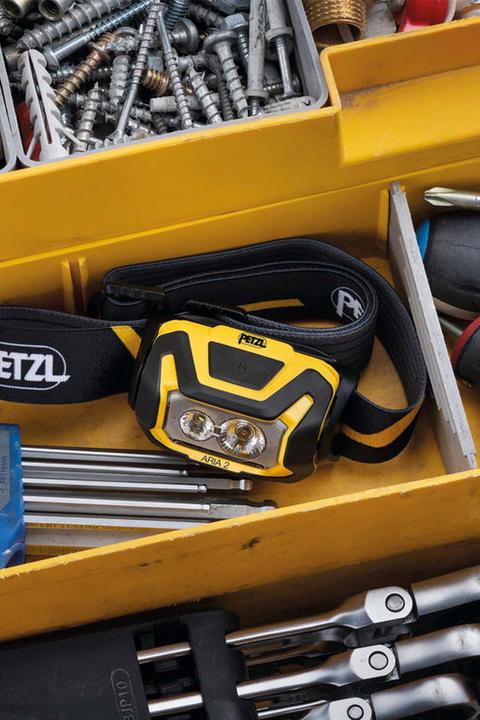Produktbild Petzl ARIA 2 Kopflampe Schwarz/gelb (450 lm)