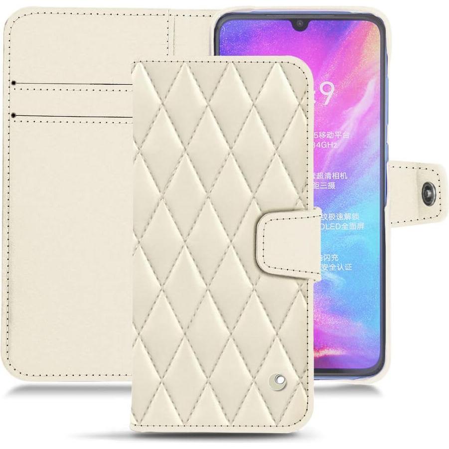 Noreve Lederschutzhülle Wallet (Xiaomi Mi 9), Smartphone Hülle, Weiss
