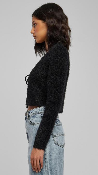 Immagine prodotto Urban Classics Cardigan da donna in piuma con cravatta - 117653 (5XL)