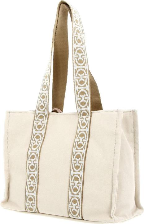 Actual product image Coccinelle Never Without Bag Ribbon Handbag Canvas Fabric