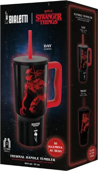 Produktbild Bialetti Trinkbecher Stranger Things, 900 ml, Schwarz / Rot (0.90 l)
