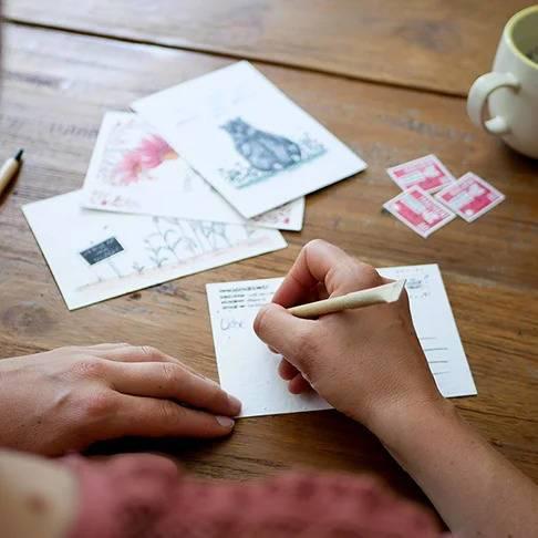 Image du produit Einfach Weniger Carte de Noël - carte postale à planter avec des graines de fleurs colorées (Oh, deer Christmas is (1 pcs)