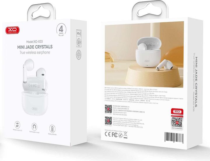 Produktbild xO Bluetooth-Kopfhörer X33 TWS weiss (4 h, Kabellos)