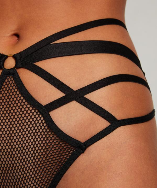 Image du produit Hunkemöller String brésilien ouvert - Noir (XL)