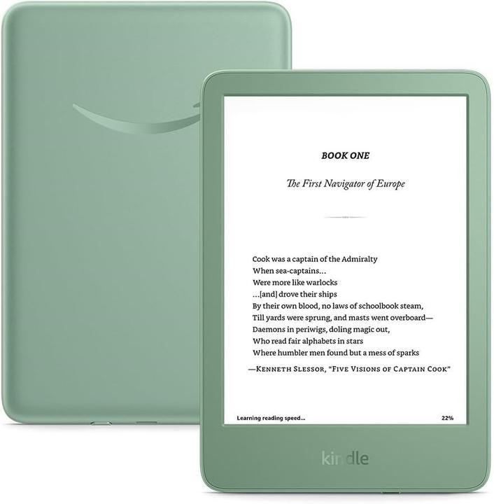 Produktbild Amazon Kindle 16GB ohne Werbung 2024 Matcha (6", 16 GB, Green)