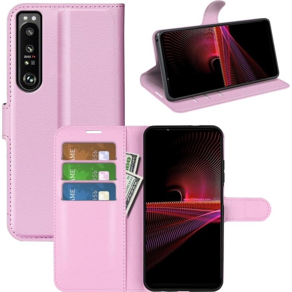 Screenguard Sony Xperia 1 IV Leather Guard Lederhülle (Sony Xperia 1 IV), Smartphone Hülle, Rosa