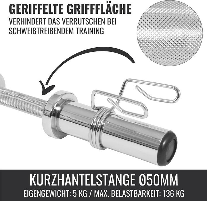 Produktbild Gorilla Sports Kurzhantelstange