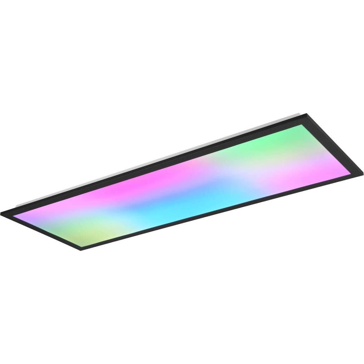 Reality, Wandleuchte + Deckenleuchte, Beta LED Deckenleuchte 31W dimmbar Schwarz Matt CCT einstellbare Lichtfarbe Nachtl...