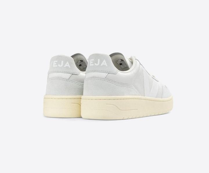 Actual product image Veja V-90 Leather Sneakers - Gravel/White (36)