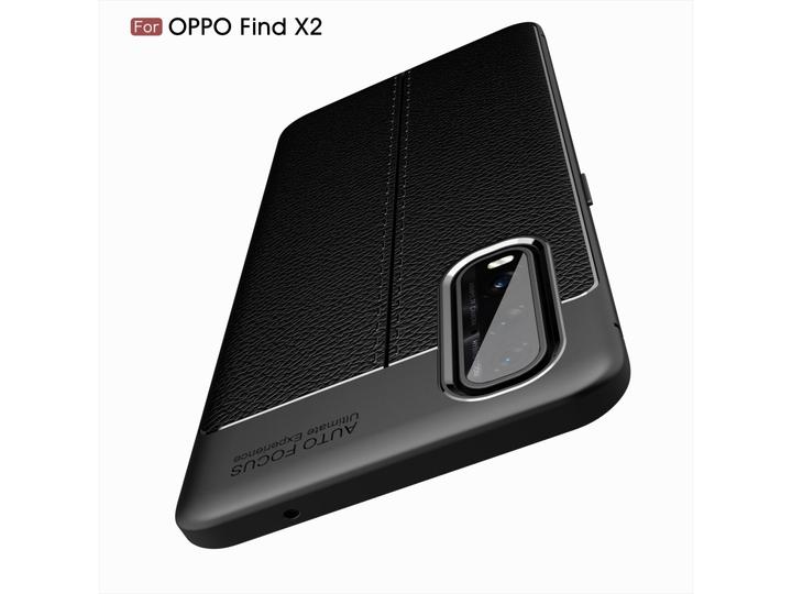 Produktbild Screenguard Oppo Find X2 Hülle Leather Design TPU Cover (Oppo Find X2)