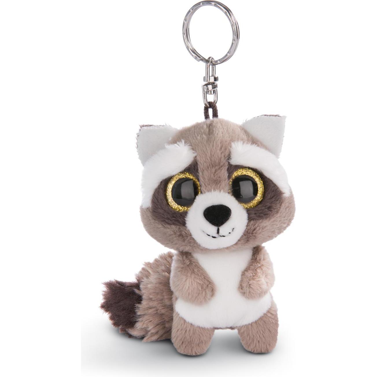 NICI, Unisex, Schlüsselanhänger, Schlenker Waschbär Clooney 9cm Schlüsselanhänger, Grau