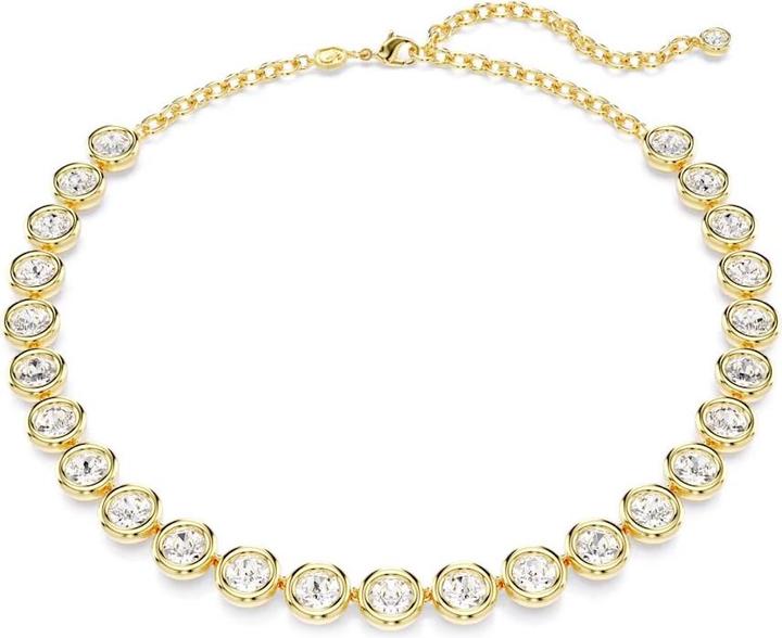 Produktbild Swarovski Imber Halskette Rundschliff Weiss Gold (Swarovski Metall, 38 cm)