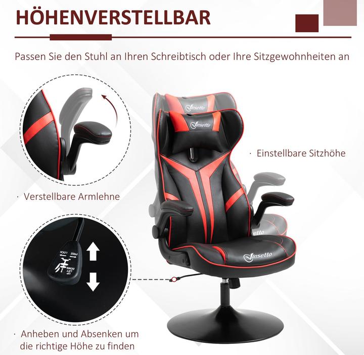 Produktbild Vinsetto Gaming Stuhl ergonomisch