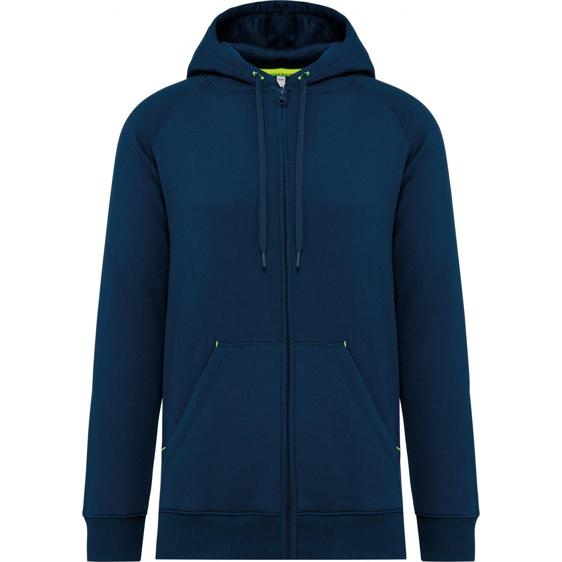 Proact, Pullover, Sweatshirt Reissverschluss mit Kapuze, Blau, (L)