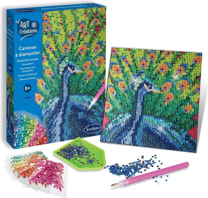 Produktbild Sentosphere Strasssteinbild Pfau