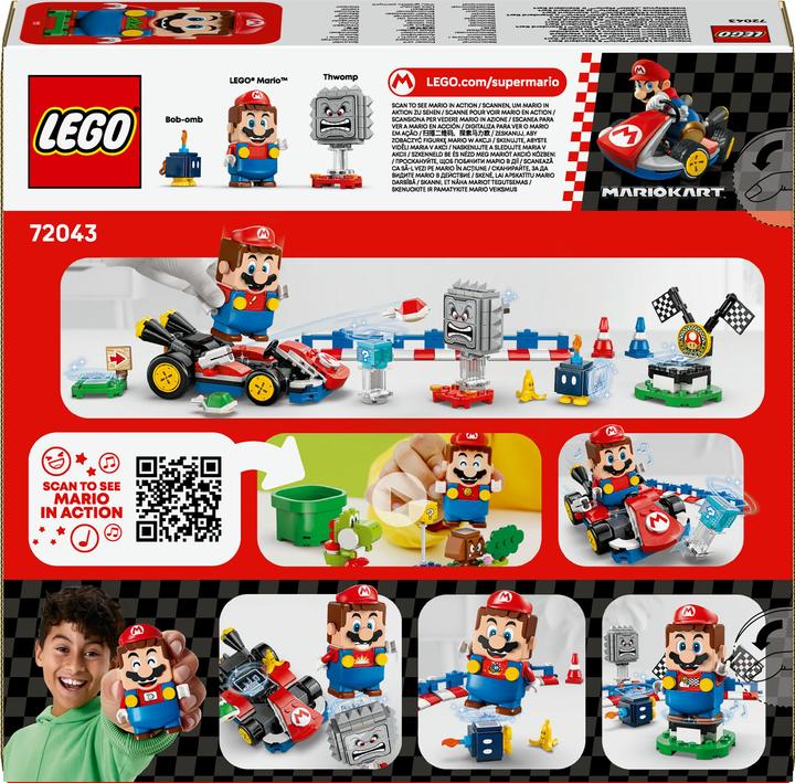 Produktbild LEGO Mario Kart – Interaktiver LEGO Mario & Standard-Kart (72043, LEGO Super Mario)