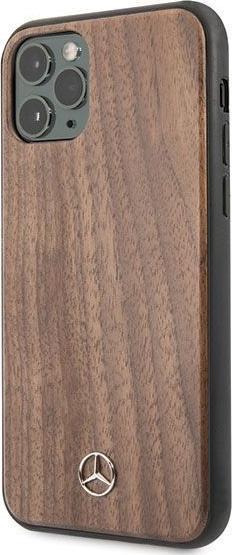 Image du produit Mercedes MEHCN65VWOLB Étui rigide pour iPhone 11 Pro Max, rouge / marron ligne bois noyer (Apple iPhone 11 Pro Max)