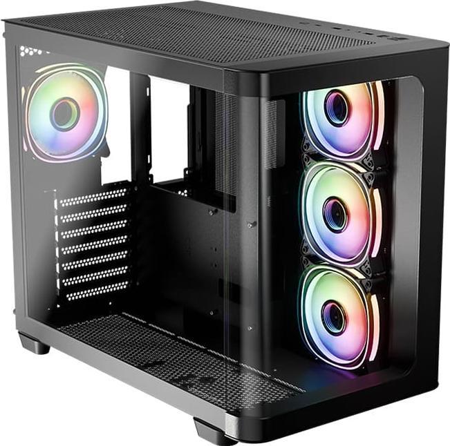 Produktbild LC-Power Gehuse 8001B Pro-Storm Dark ohne Netzteil (ATX, mATX, Mini-ITX)