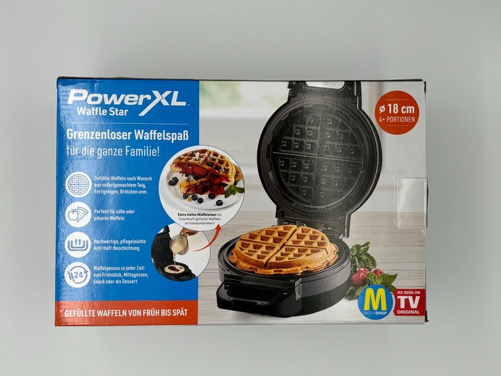 Actual product image MediaShop POW XL Waffle Iron Waffle Star