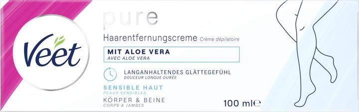 Actual product image Veet Pure Enthaarungscreme Körper & Beine, sensible Haut (100ml) (1x, 100 ml)