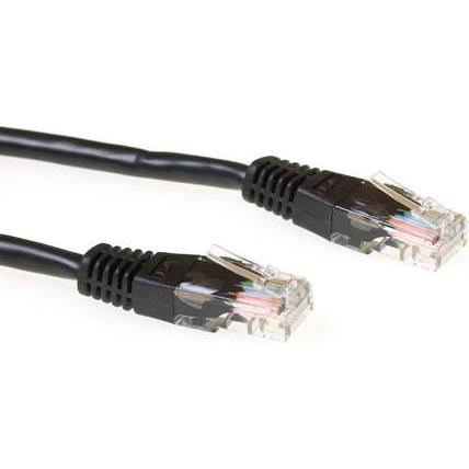 ACT Black 2 meter LSZH U/UTP CAT6 patch cable with RJ45 connectors. Cat6 u/utp lszh black 2.00m (U/UTP, CAT6, 2 m), Netz...