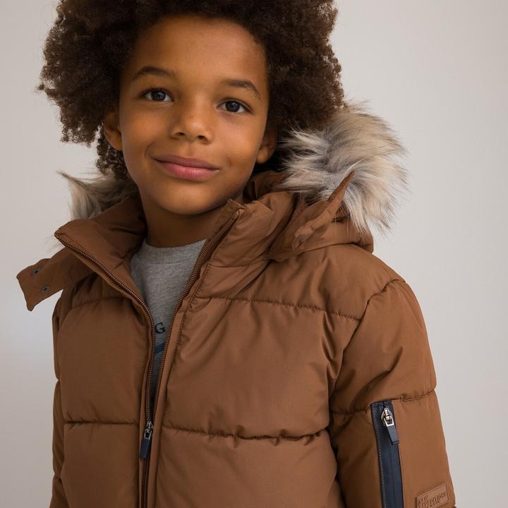 Actual product image La Redoute Collections Quilted winter jacket with hood (116)