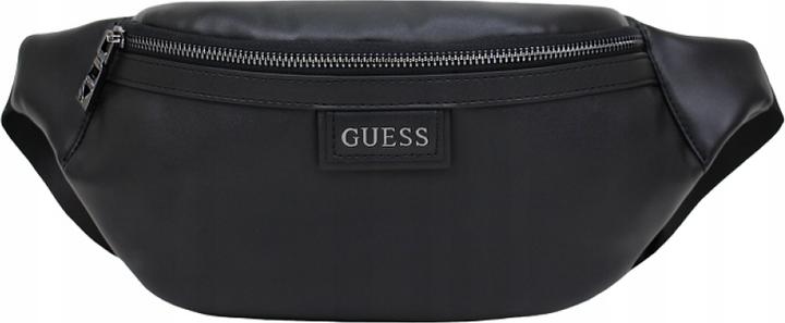 Guess Kidney, Textile Fanny Pack, Trouse Pouche, Black, 21/30 x 15 x 7.5 c