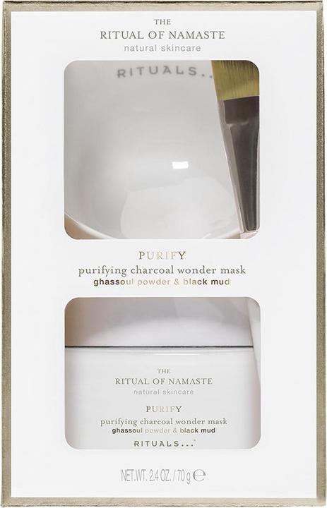 Image du produit Rituals Namaste Purify Charcoal Wonder Mask (Masque miracle au charbon de bois) (70 ml)