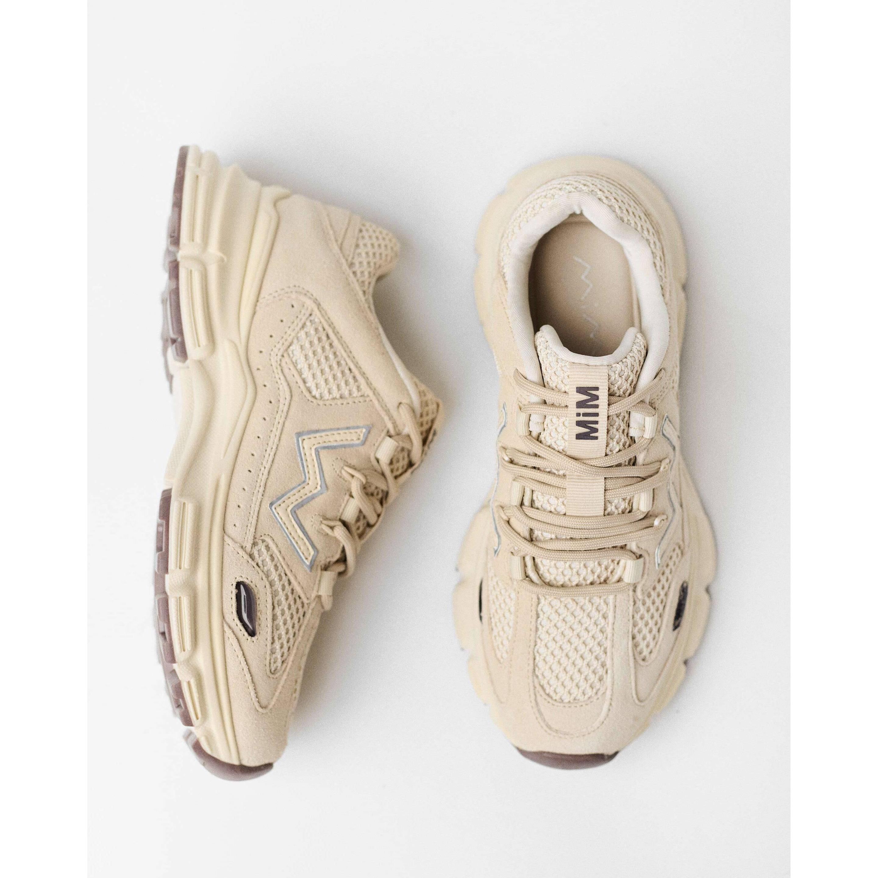 Thumbnail - Mim Shoes, Damen, Sneaker, sneakers mesh, Beige, (39)