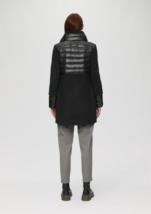 Produktbild S.Oliver Outdoor-Mantel Mantel im Fabricmix mit hohem Stehkragen