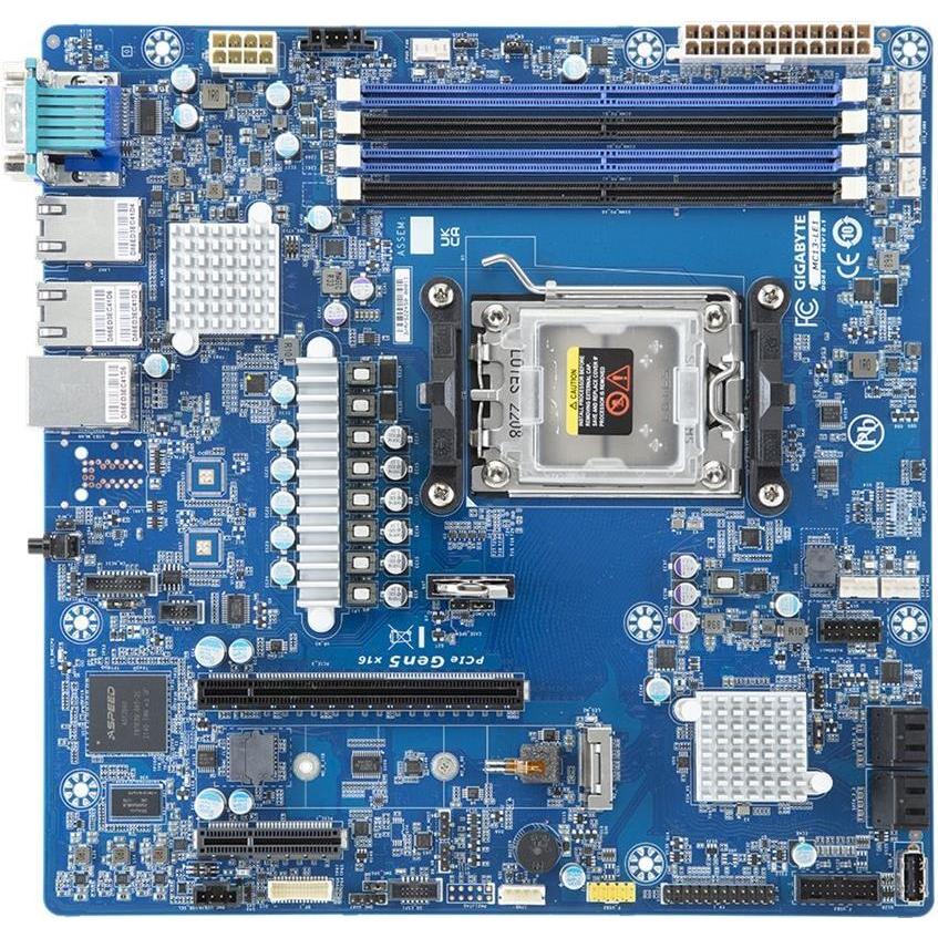 Gigabyte Mainboard MC13-LE1 micro-ATX Sockel AM5 Bulk (AM5, AMD B650E, mATX), Mainboard