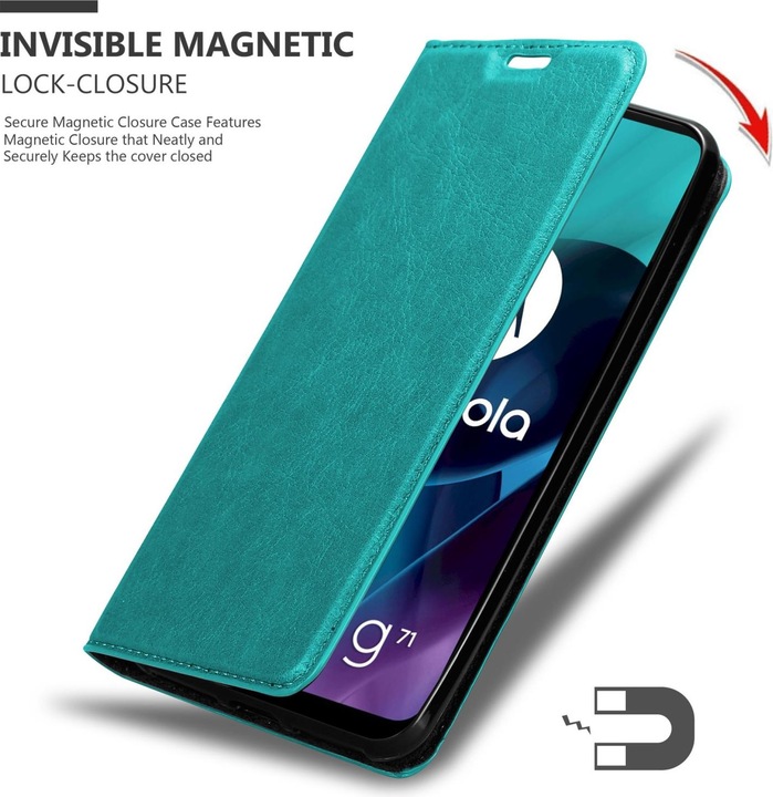 Actual product image Cadorabo Book Invis. Magnet sleeve (Motorola Moto G71 5G)