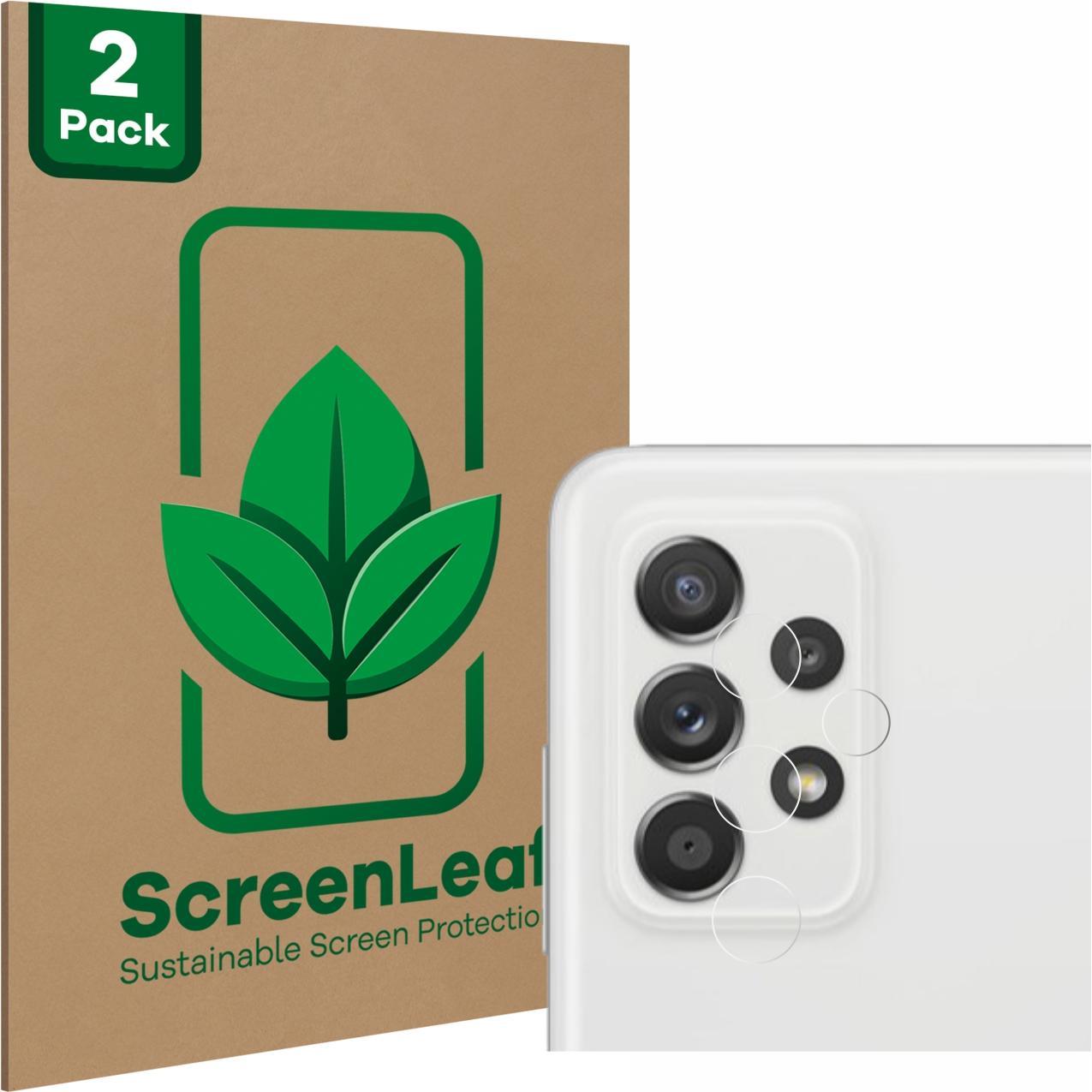 Thumbnail - ScreenLeaf Schutzfolie nachhaltiger Displayschutz Displayschutzfolie Folie Klar Transparent (2 Stück, Samsung Galaxy A52...