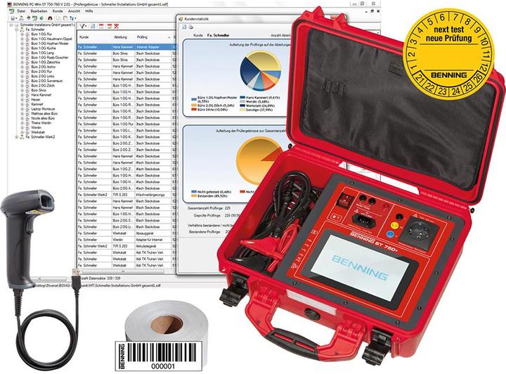 Actual product image Benning ST 760+ Set appliance tester set (CAT II 300V)